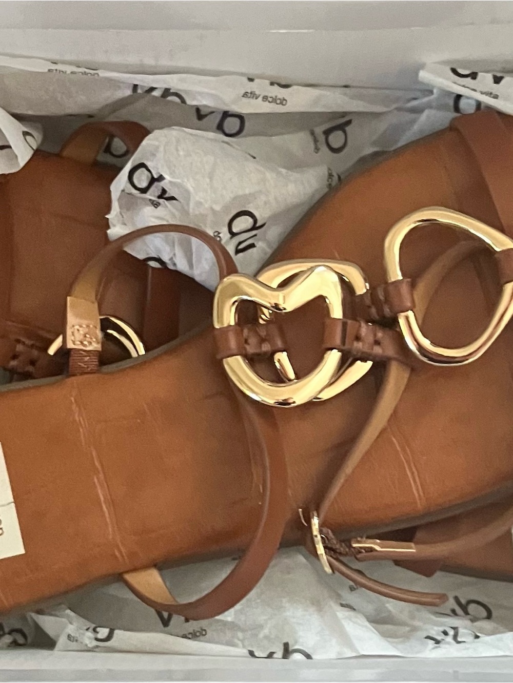 Women’s Dolca Vita Brown Sandals Size 9 In Box